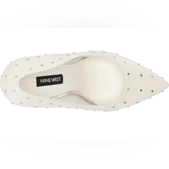 NEW Nine West Trial Women's Rhinestone Dress Pumps White size 7 - Picture 8 of 14